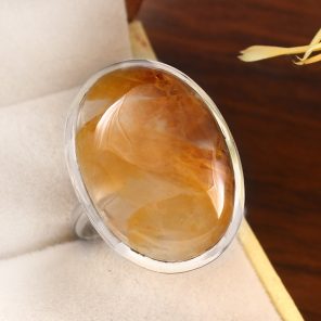 Rutile Size US 11 925 Sterling Silver Ring (RS17-345)
