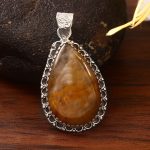 Rutile 1.25" 925 Sterling Silver Pendant (RS17-401)