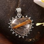 Rutile 1.25" 925 Sterling Silver Pendant (RS17-400)