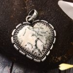 Tree Agate 1.25" 925 Sterling Silver Pendant (REXT90-102)