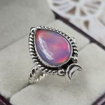 Aurora Opal Southwest Style 925 Sterling Silver Ring (REXT86-18)