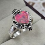 Aurora Opal Southwest Style 925 Sterling Silver Ring (REXT86-6)
