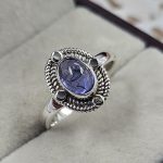 Dainty Tanzanite 925 Sterling Silver Ring (REXT88-23)
