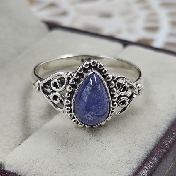 Dainty Tanzanite 925 Sterling Silver Ring (REXT88-25) - Image 2