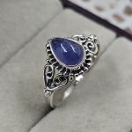 Dainty Tanzanite 925 Sterling Silver Ring (REXT88-25)