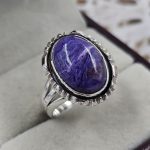 Charoite 925 Sterling Silver Ring (REXT90-3)