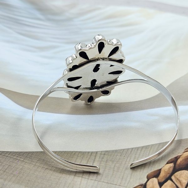 Kingman Turquoise 925 Sterling Silver Bangle Cuff (REXT38-61) - Image 3