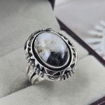 White Buffalo Turquoise 925 Sterling Silver Ring (REXT94-4)