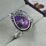 Purple Mohave Turquoise 925 Sterling Silver Ring (REXT93-10)