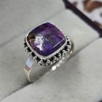 Purple Mohave Turquoise 925 Sterling Silver Ring (REXT93-6)