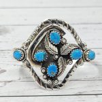 Kingman Turquoise 925 Sterling Silver Bangle Cuff (REXT97-4)