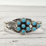 Kingman Turquoise 925 Sterling Silver Bangle Cuff (REXT99-1)