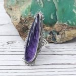 Amethyst 925 Sterling Silver Ring (REXT102-2)