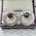 Ruby 925 Sterling Silver Stud Earring (REXT56-156)