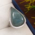 Aquamarine Size US 6 925 Sterling Silver Ring (REXT61-109)
