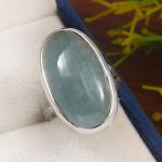 Aquamarine Size US 6 925 Sterling Silver Ring (REXT61-111)