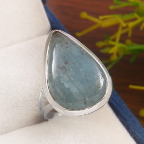 Aquamarine Size US 7 925 Sterling Silver Ring (REXT61-113)