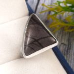 Picasso Jasper Size US 9 925 Sterling Silver Ring (REXT61-132)