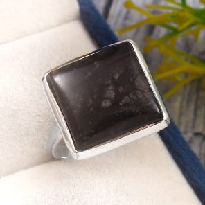 Picasso Jasper Size US 10 925 Sterling Silver Ring (REXT61-133)