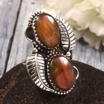 Purple Labradorite Size US 6 925 Sterling Silver Ring (RS105-651)