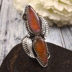 Purple Labradorite Size US 7 925 Sterling Silver Ring (RS105-654)