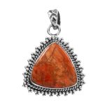 Sponge Coral 1.25â€³ 925 Sterling Silver Pendant (RS61-370)