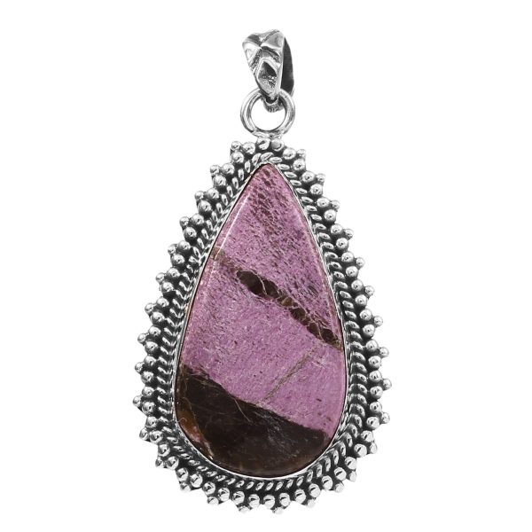 Purpurite 1.5â€³ 925 Sterling Silver Pendant (RS61-392)