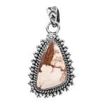 Wild Horse Jasper 1.25â€³ 925 Sterling Silver Pendant (RS61-380)