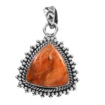 Sponge Coral 1.25â€³ 925 Sterling Silver Pendant (RS61-372)
