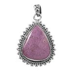 Purpurite 1.5â€³ 925 Sterling Silver Pendant (RS61-393)