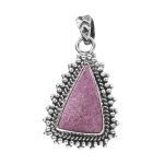Purpurite 1.25â€³ 925 Sterling Silver Pendant (RS61-394)