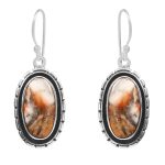 Spiny Oyster Turquoise 1.75â€³ 925 Sterling Silver Earring (REXT62-186)