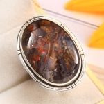 Copper Chrysocolla Size US 9 Sterling Silver 925 Ring (REXT92-57)