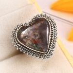 Copper Chrysocolla Size US 6 925 Sterling Silver Ring (REXT79-29)
