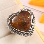 Copper Chrysocolla Size US 10 925 Sterling Silver Ring (REXT79-13)