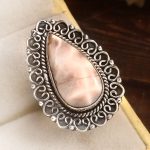 Pink Larimar Size US 7 925 Sterling Silver Ring (REXT72-230)