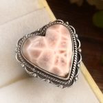 Pink Larimar Size US 7 925 Sterling Silver Ring (REXT72-231)
