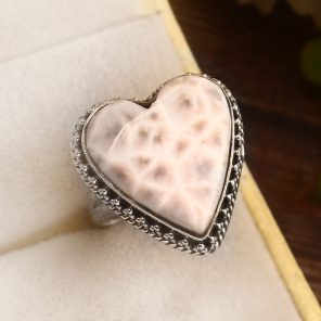 Pink Larimar Size US 7 925 Sterling Silver Ring (REXT72-232)
