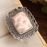 Pink Larimar Size US 7 925 Sterling Silver Ring (REXT72-235)