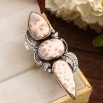 Pink Larimar Size US 7 925 Sterling Silver Ring (REXT72-267)