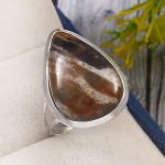 Wild Horse Jasper Size US 12 925 Sterling Silver Ring (REXT61-122)