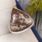 Wild Horse Jasper Size US 8 925 Sterling Silver Ring (REXT61-127)