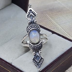 Ethiopian Opal 925 Sterling Silver Ring (REXT8-100)