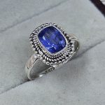Tanzanite 925 Sterling Silver Ring (REXT45-19)