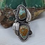 Kingman Turquoise Size US 6 925 Sterling Silver Ring (RS104-269)