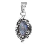 Australian Opal 1.25â€³ 925 Sterling Silver Pendant (REXT22-1)