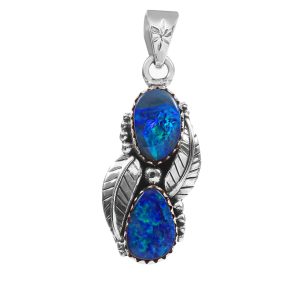 Australian Opal 1.25â€³ 925 Sterling Silver Pendant (REXT22-11)