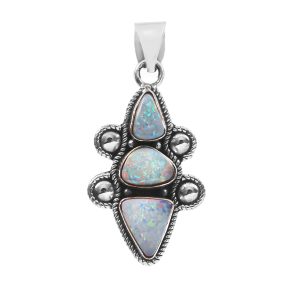 Australian Opal 1.5â€³ 925 Sterling Silver Pendant (REXT22-27)
