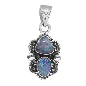 Australian Opal 1.5â€³ 925 Sterling Silver Pendant (REXT22-29)