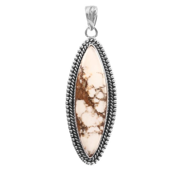 Wild Horse Jasper 2" 925 Sterling Silver Pendant (RS61-425)